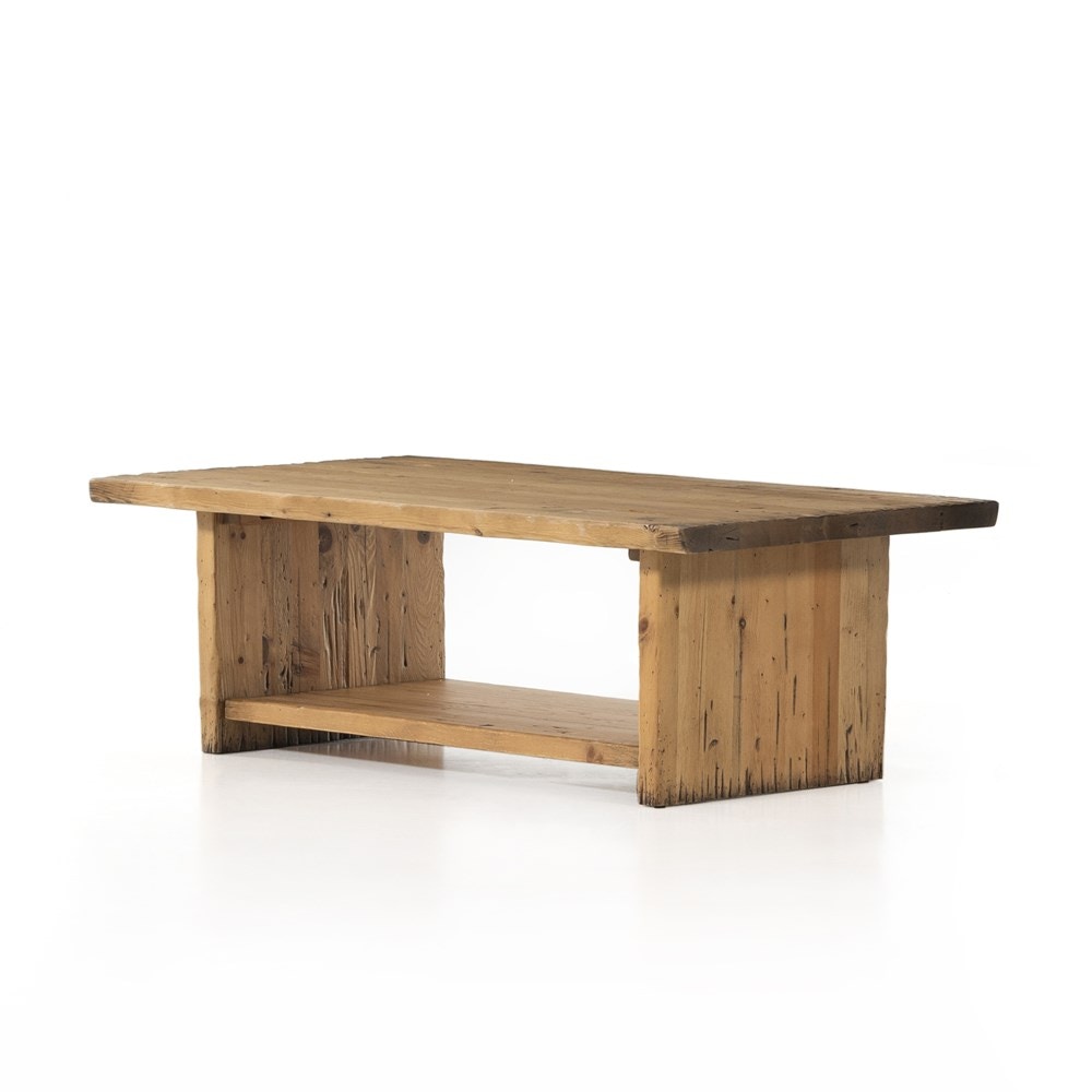 Four Hands Tosa Coffee Table Weathered Pine 230063 001 Portland