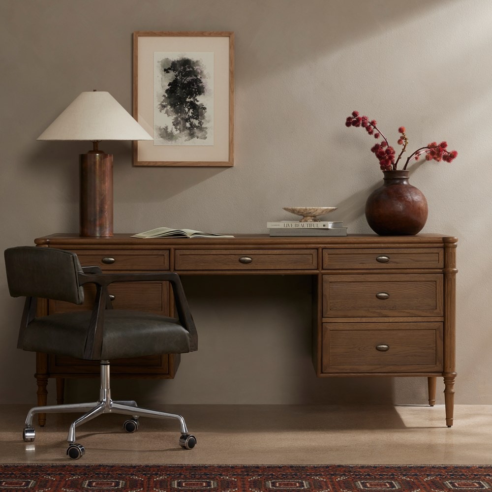 Four Hands Toulouse Executive Desk 231890001 Portland, OR Key Home