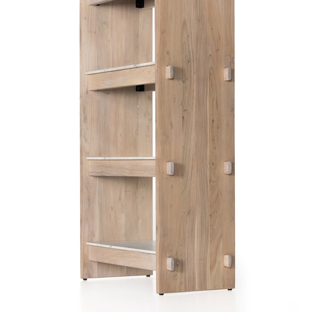Four Hands Tovia Bookcase Whitewash Acacia 228933-001 - Portland