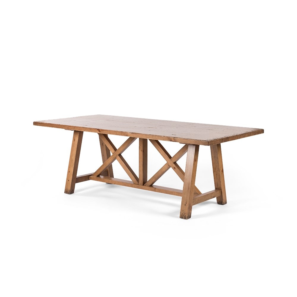 Four Hands Trellis 84 inch Dining Table Waxed Pine 230710-001 - Portland,  OR | Key Home Furnishings