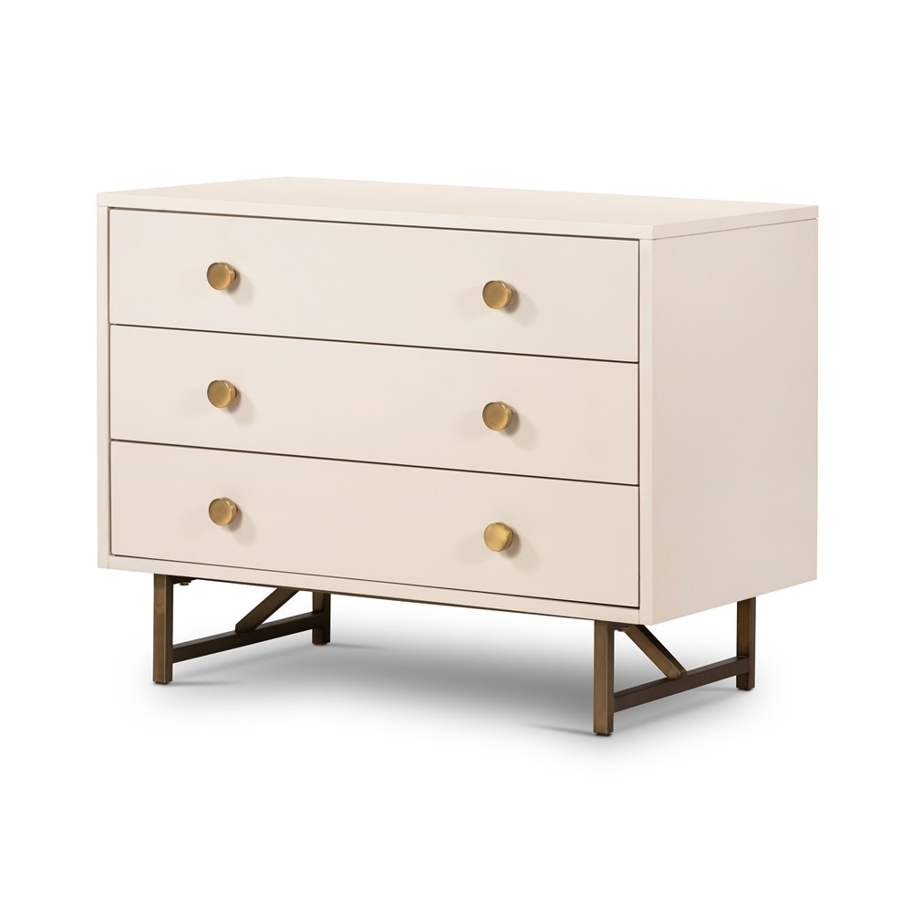 Four Hands Van Rectangular Nightstand Alabaster 233879 001 Portland OR Key Home Furnishings
