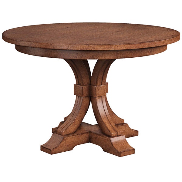 Fusion Designs Farmville Single Pedestal Table FETBSP48T138TREM ...