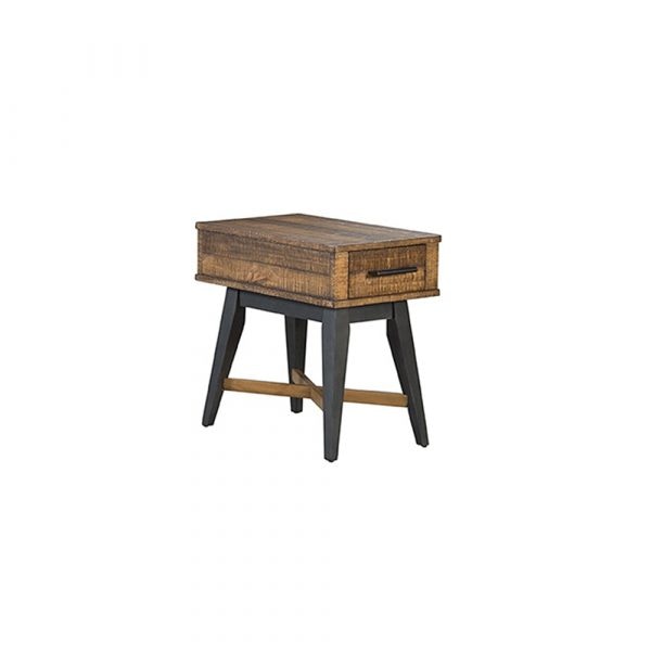 Intercon Urban Rustic Chairside Table Ur Ta 1624 Bwh C Portland