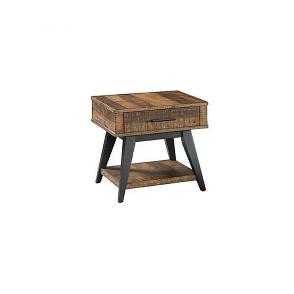 Intercon Urban Rustic End Table Ur Ta 2426 Bwh C Portland Or Key Home Furnishings