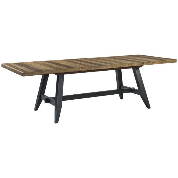 Intercon Urban Rustic Trestle Dining Table Ur Ta 42100 Bwh C Portland Or Key Home Furnishings