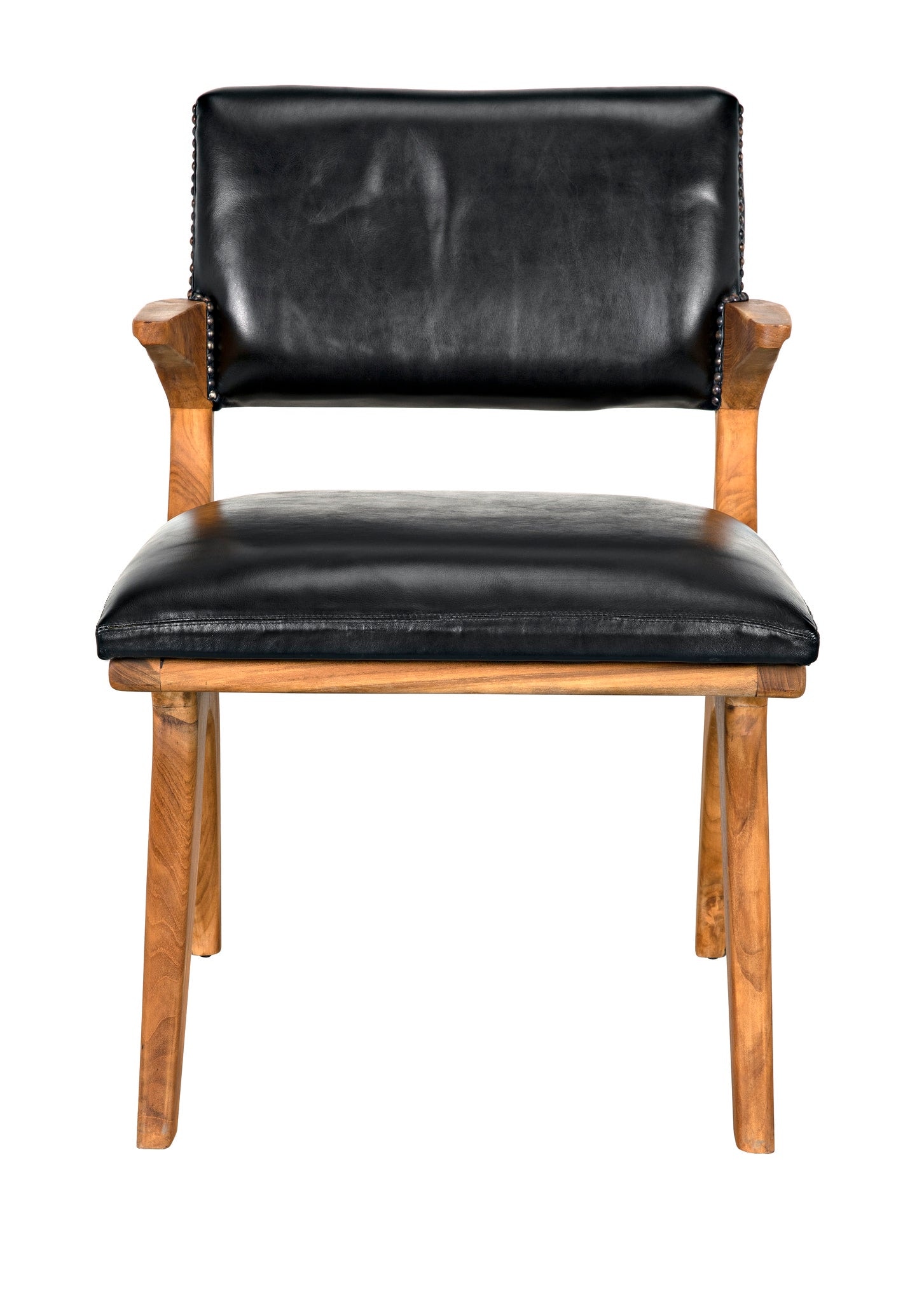 Noir Dolores Chair, Teak with Leather AE-147T - Portland, OR | Key