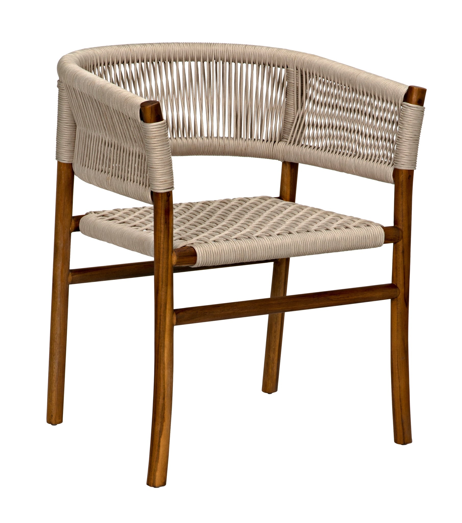 Woven best sale teak chair