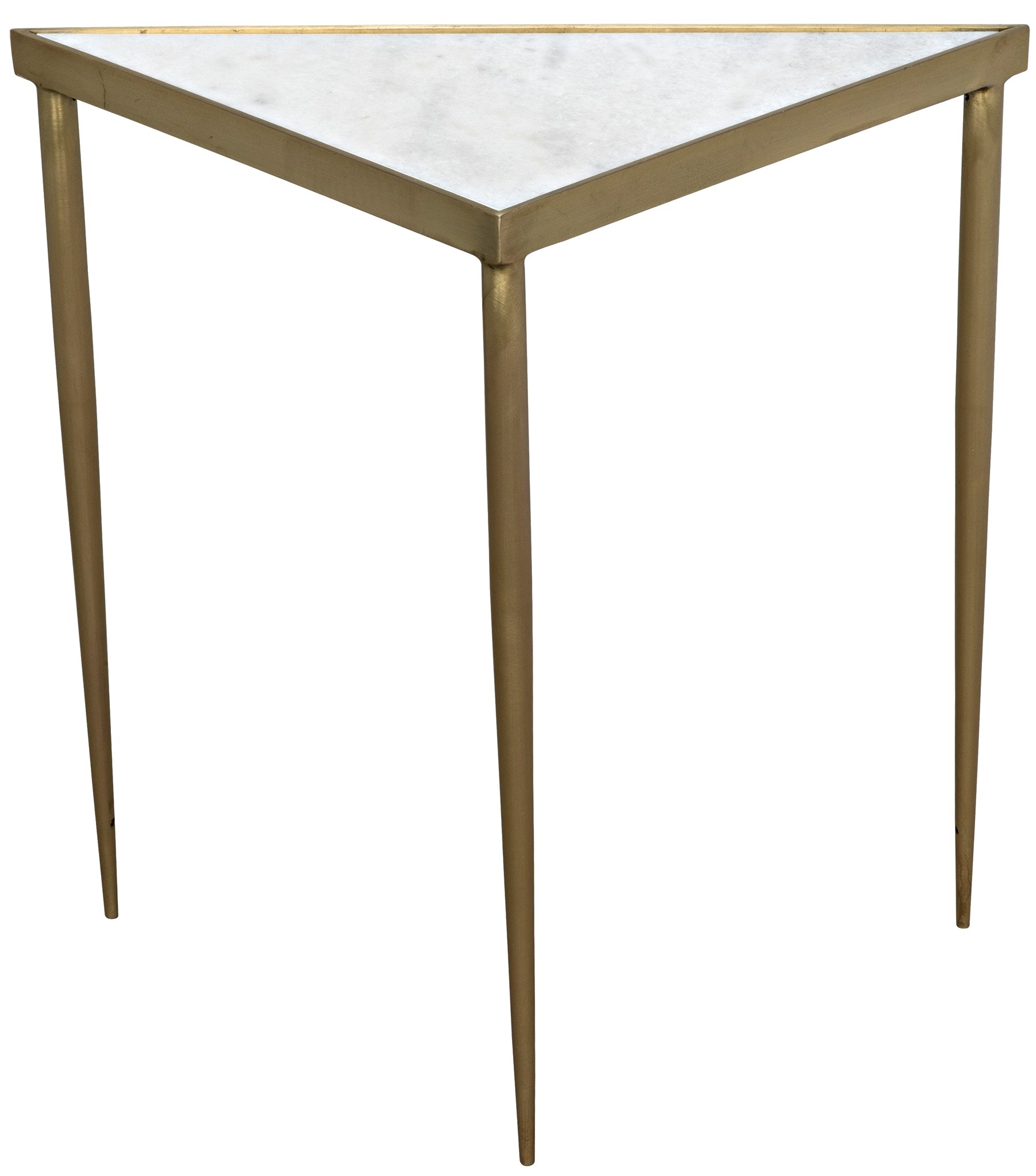 metal triangle end table