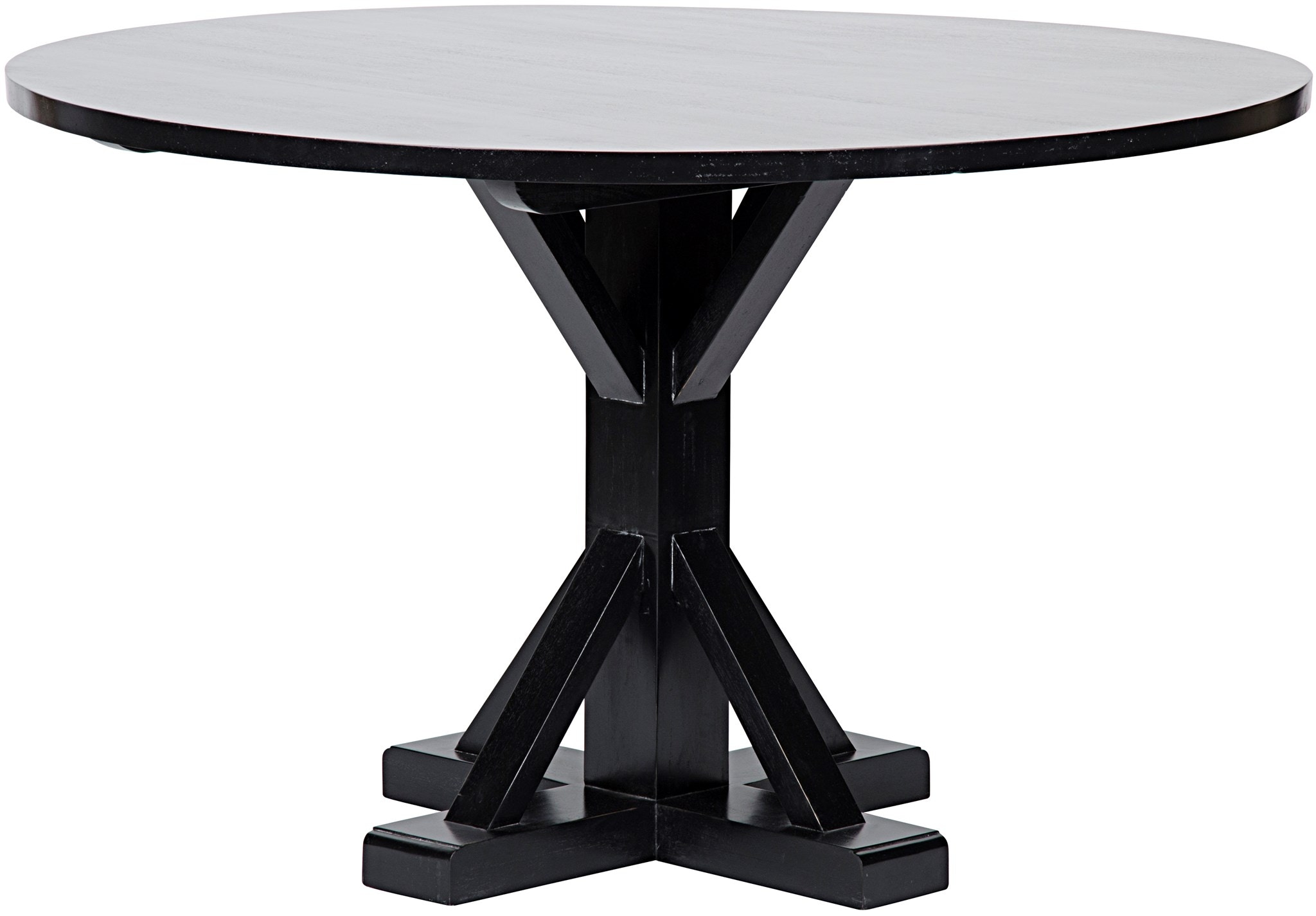 48 inch round black table