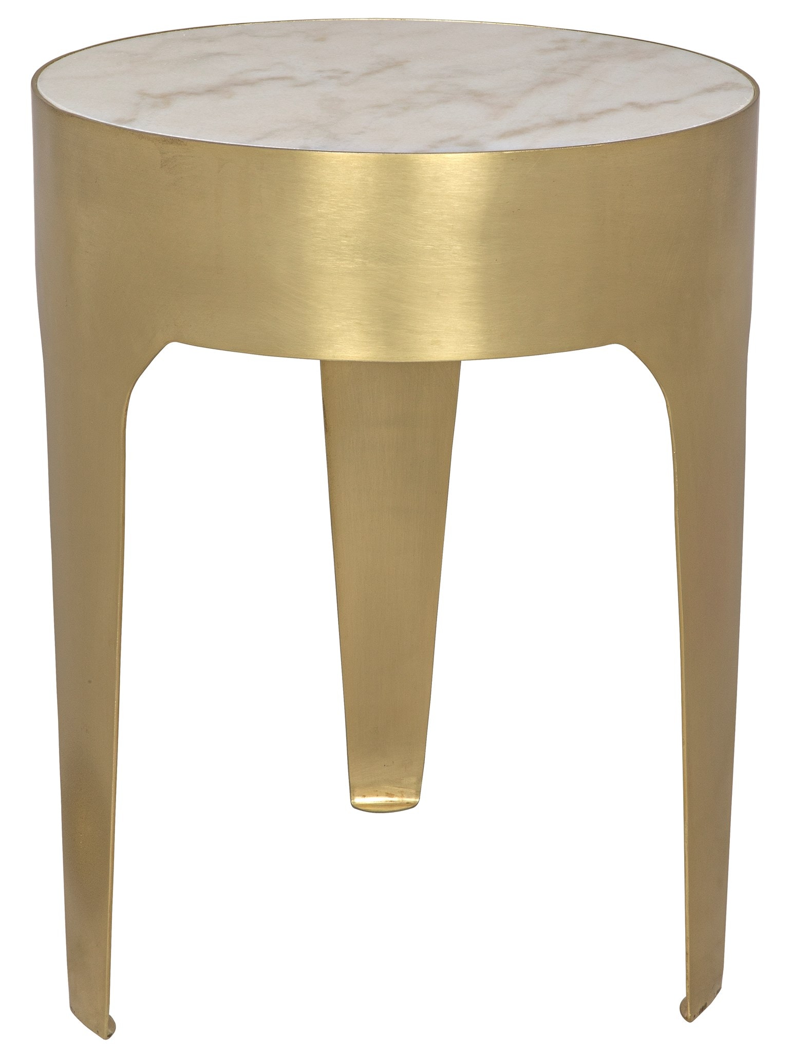 Noir Cylinder Side Table Small As Is Metal And Quartz Gtab693mb Portland Or Key Home