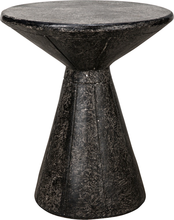 Noir Pedestal Side Table Black Fiber Cement Ar 199bf Portland