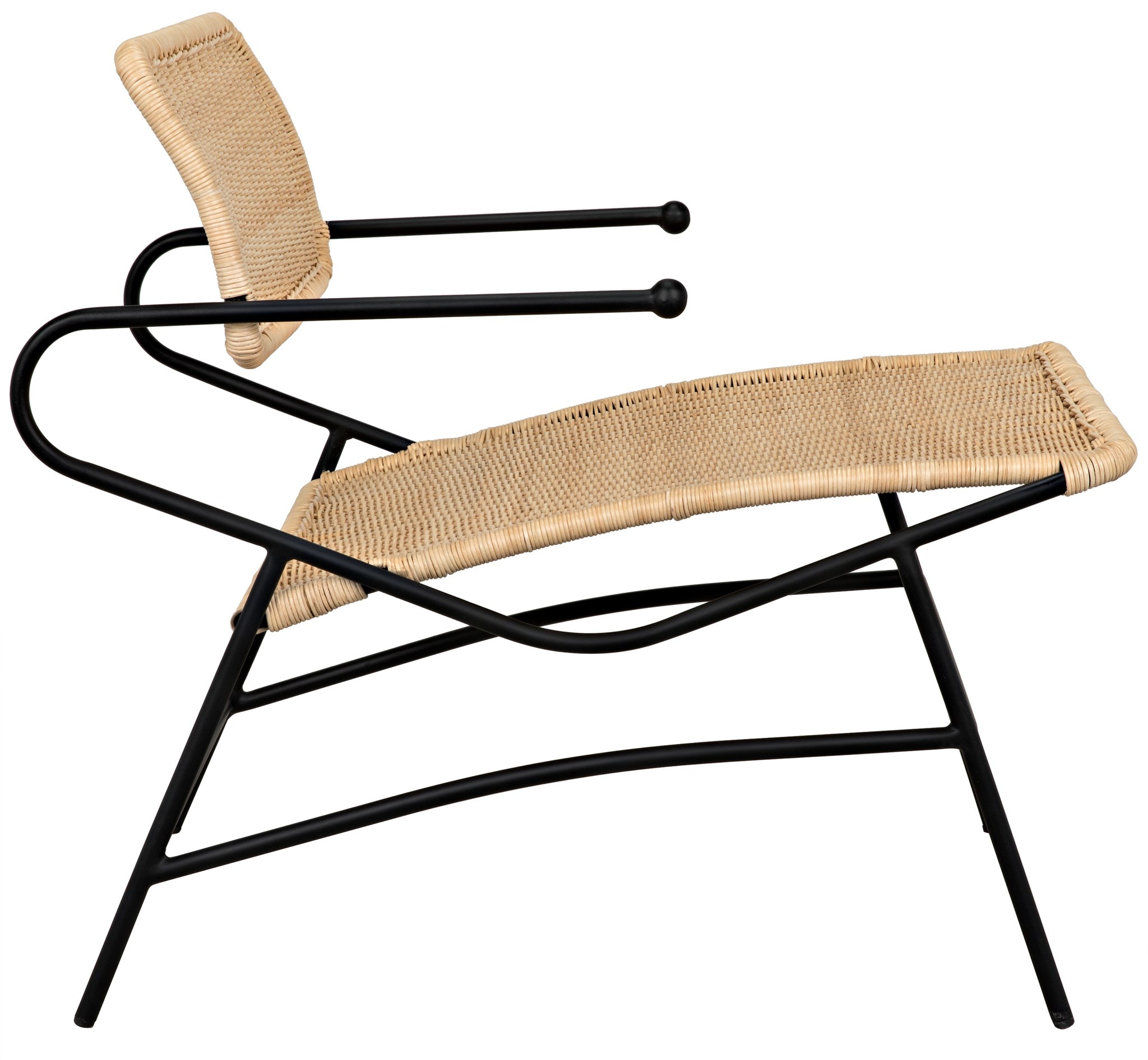 Noir Tenun Tenun Woven Chair W Metal Frame AI-111 - Portland, OR | Key ...