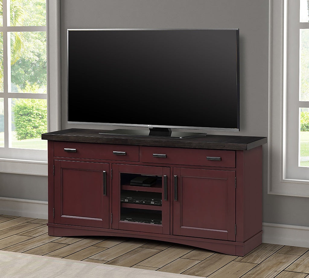 Parker House Americana Modern Cranberry 63 Inches Tv Console AME