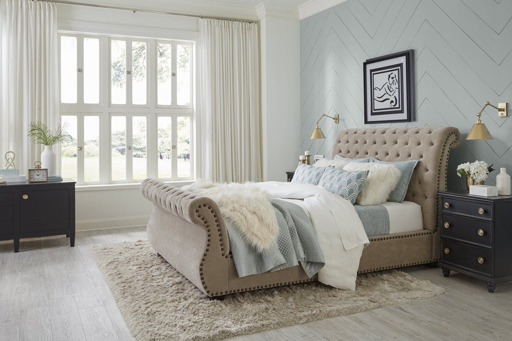 Parker House Khaki Queen Bed 5/0 BCLA-8000-3-KHA