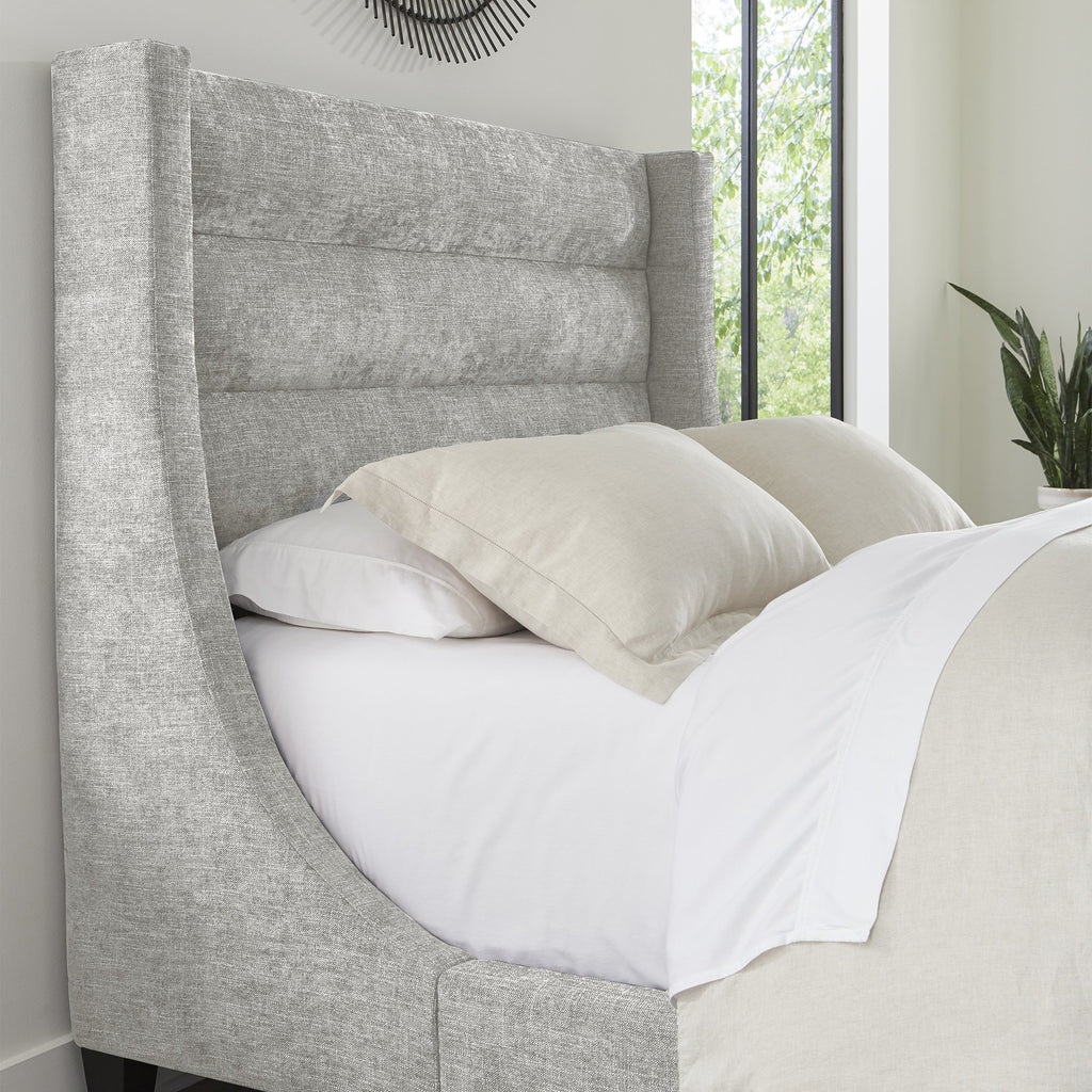 Parker House Jacob Luxe Light Grey King Bed 6/6 BJCB-9000-2