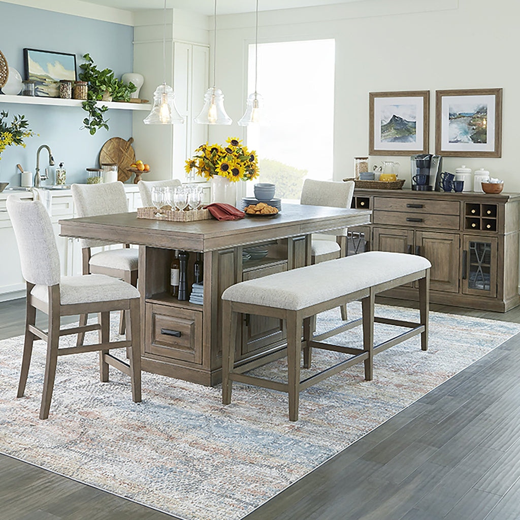 Parker House Sundance Sandstone Island Counter Height Table DSUN