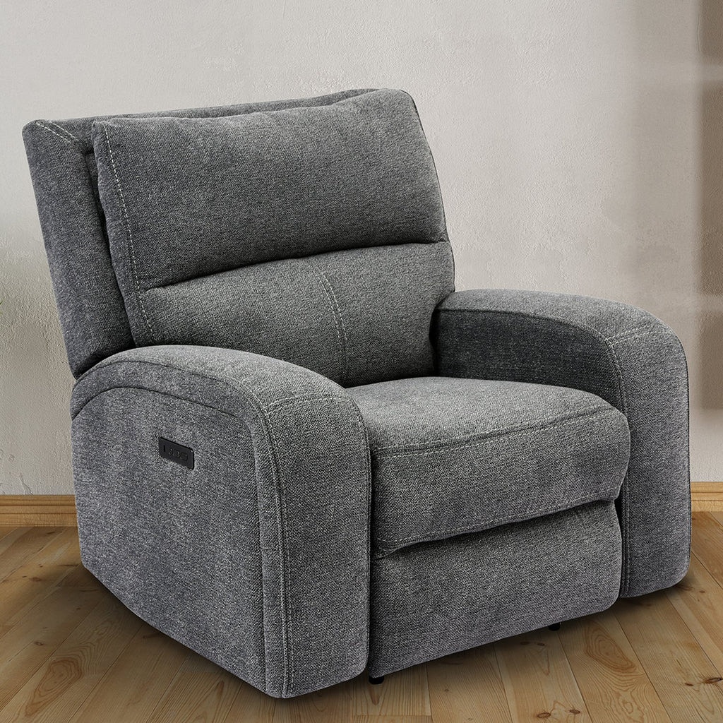 Parker House Bizmark Grey Power Recliner MPOL-812PH-BIG
