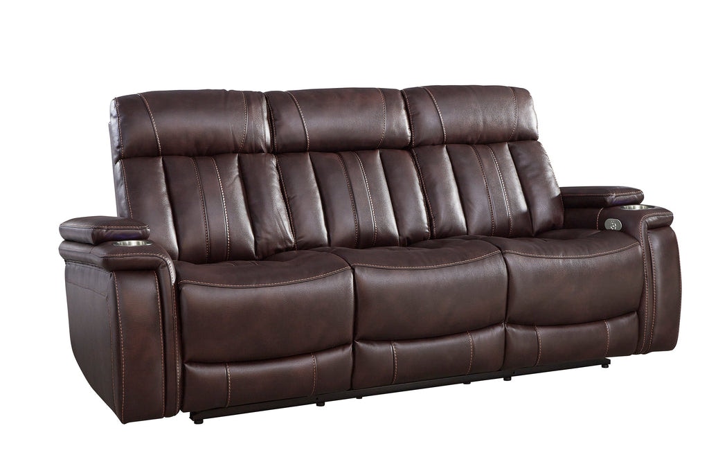 Parker House Fantom Brown Power Drop Down Console Sofa MROY-832PH-FNB
