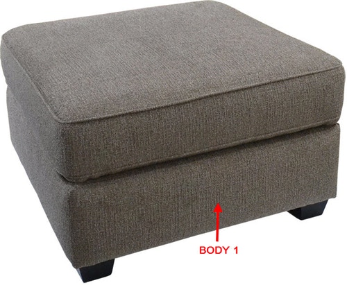 Square ottoman small top