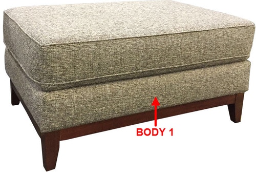 Oversized on sale rectangular ottoman