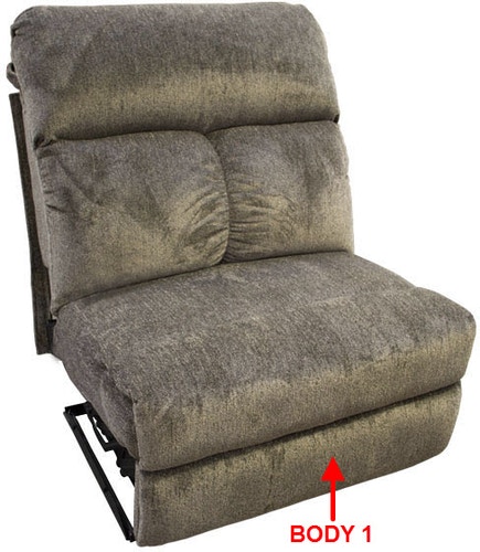 armless reclining chair