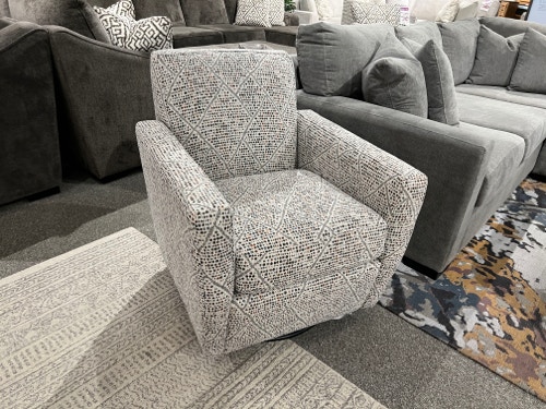 swivel chair and corner sofa