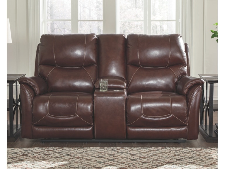 Ashley Mancelona Power Reclining Loveseat with Console U1150518