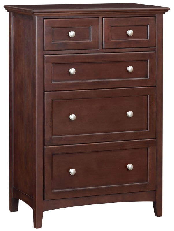 Whittier Wood Products McKenzie 5Drawer Tall Chest 1129CAF Portland