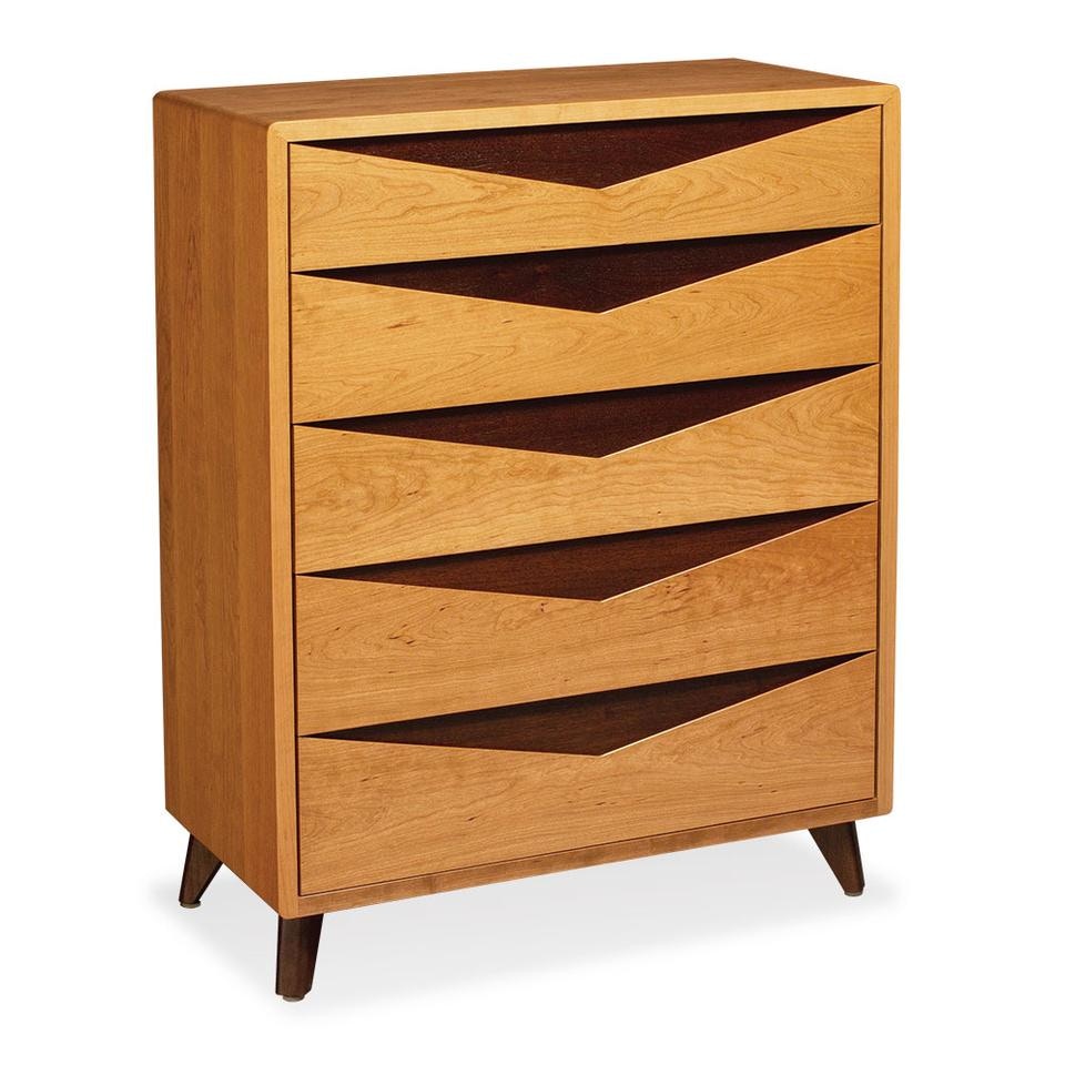Simply Amish Elroy Collection - 5 Drawer Chest. 2-tone standard. SSELR-04E0
