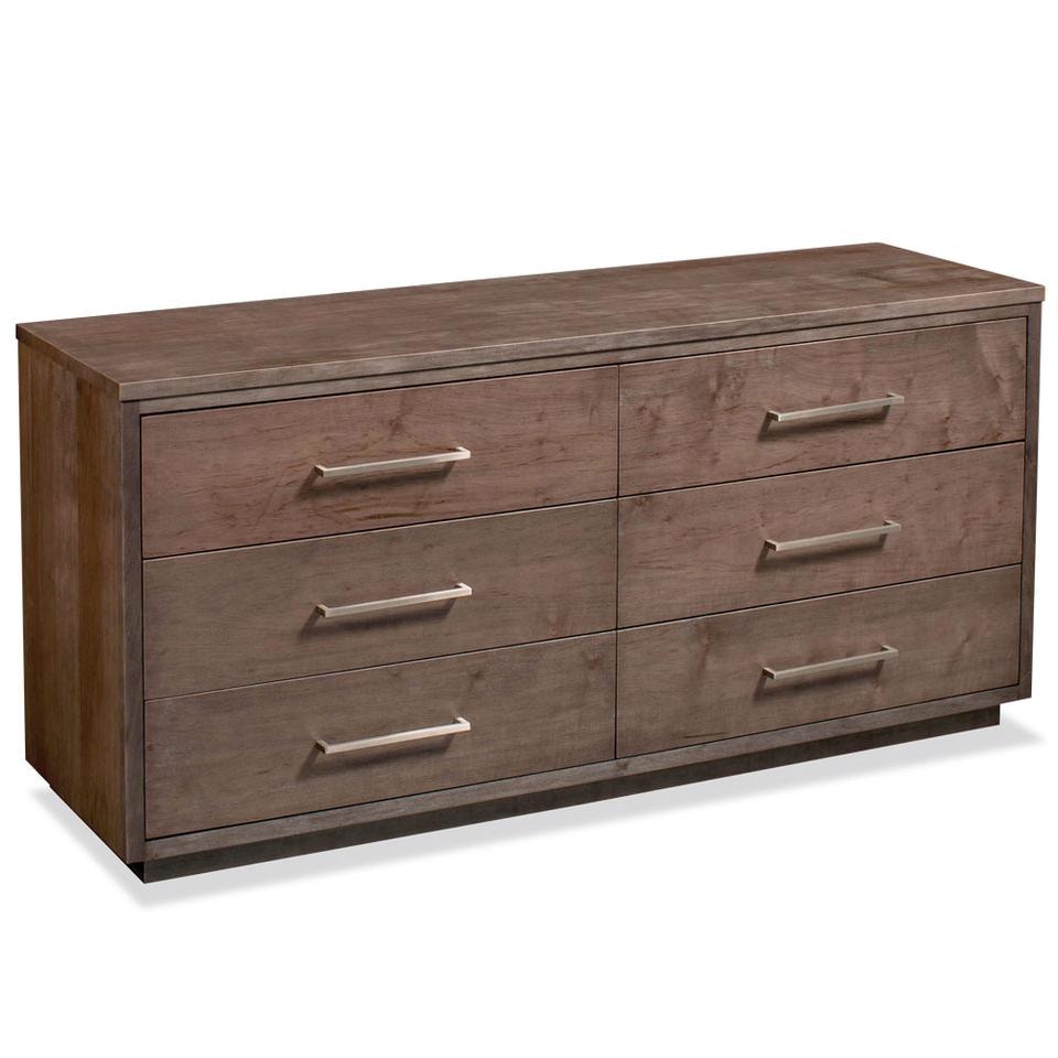 Simply Amish Ironwood Collection - 6 Drawer Dresser SSIRN-08F2