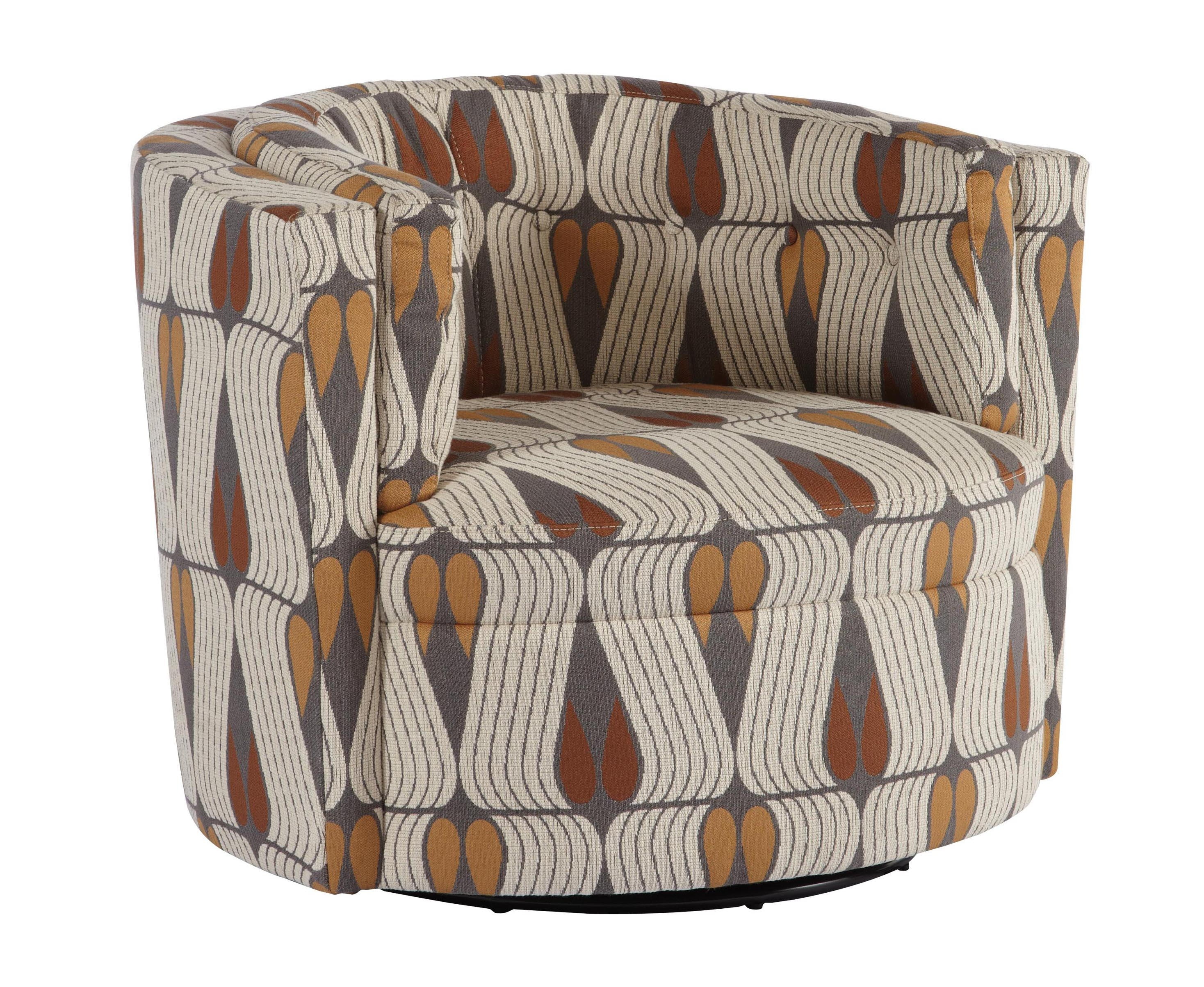 Jonathan Louis International Living Room Mia Swivel Accent Chair 516 Treeforms Furniture Gallery