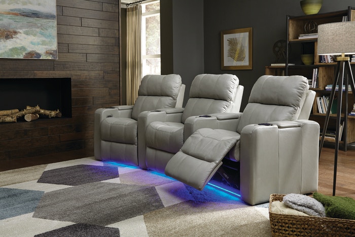 Gallery furniture theater discount seating