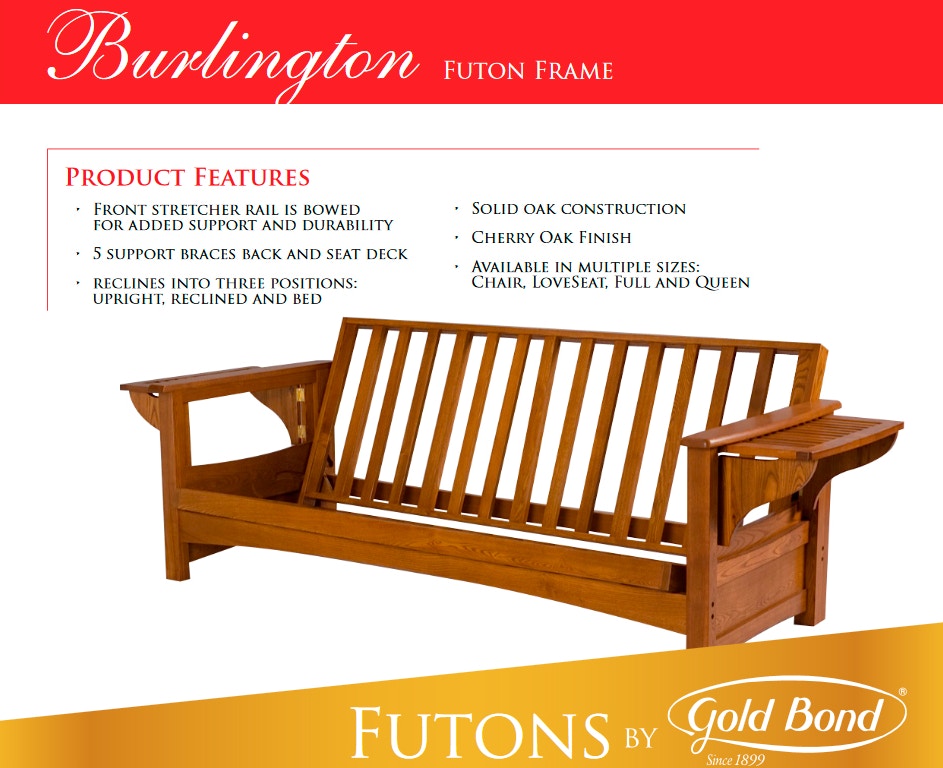 Gold Bond Futon Frame Burlington