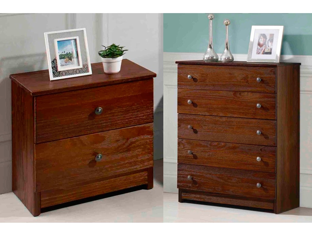 Chestnut Night Stand And Dresser