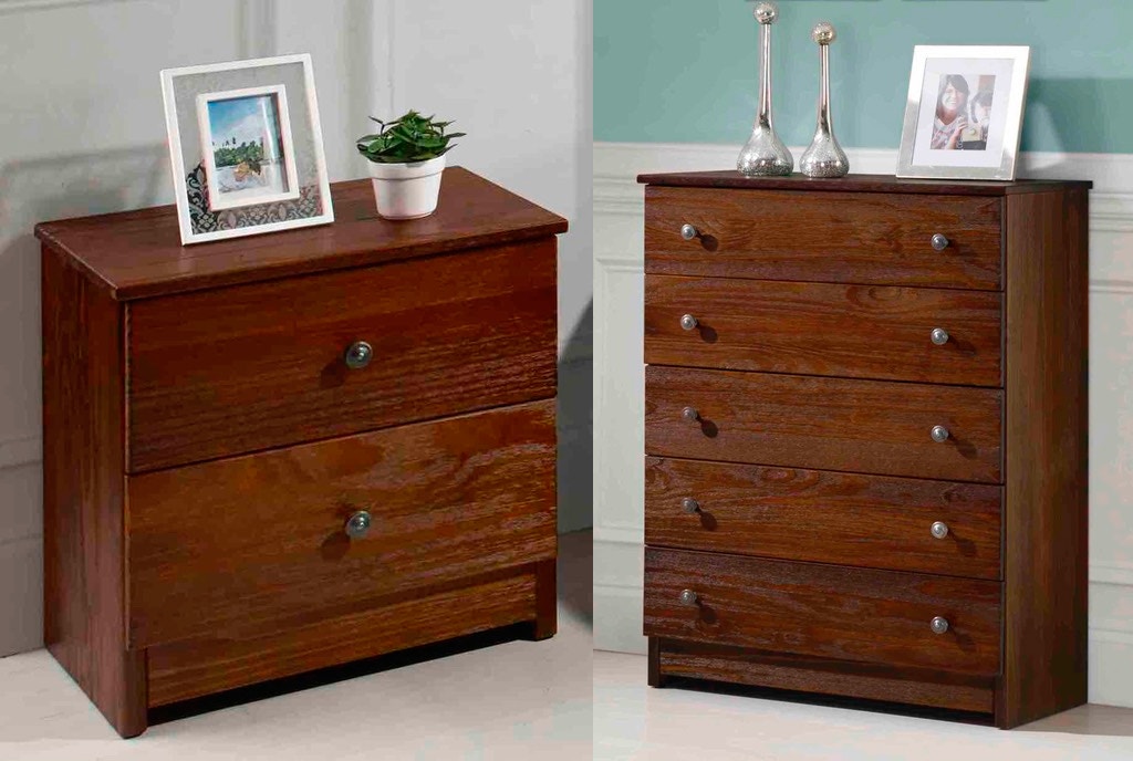 Chestnut Night Stand And Dresser