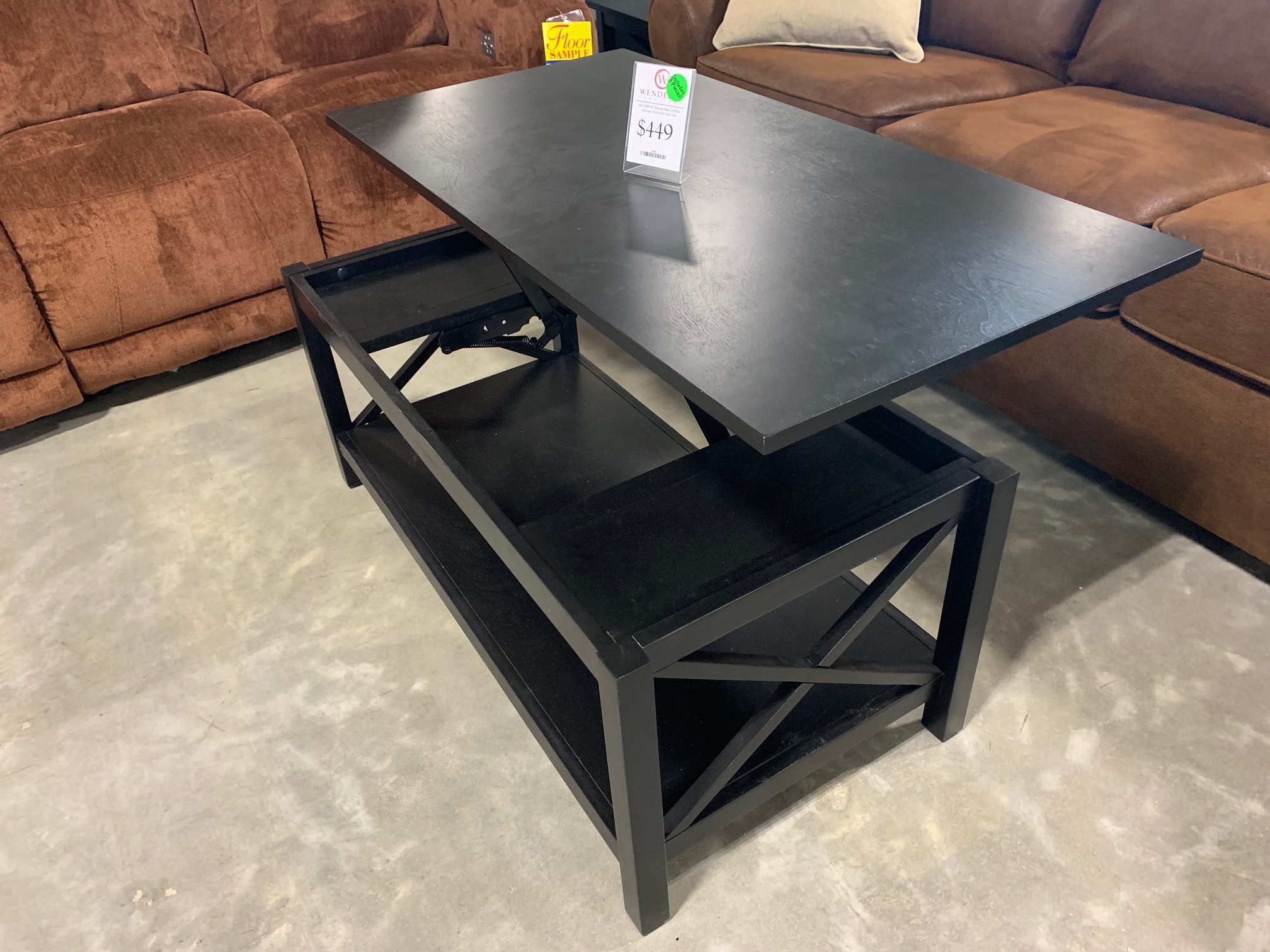 lift top table white