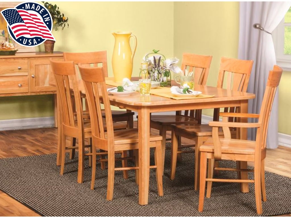 amish cherry dining chairs