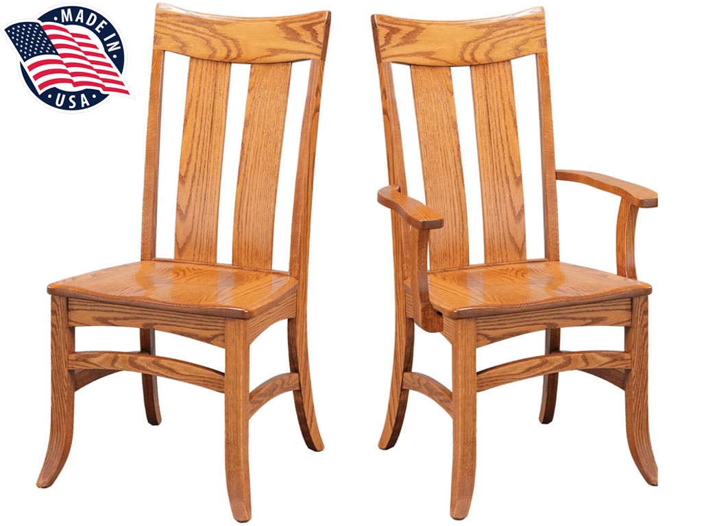 amish wood dining chairs