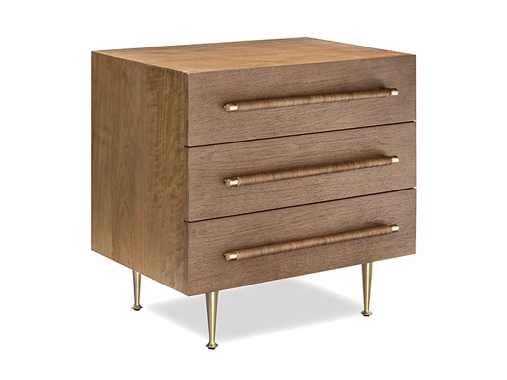 Brownstone Bedroom AUDREY WALNUT NIGHTSTAND AD105W Noel Furniture