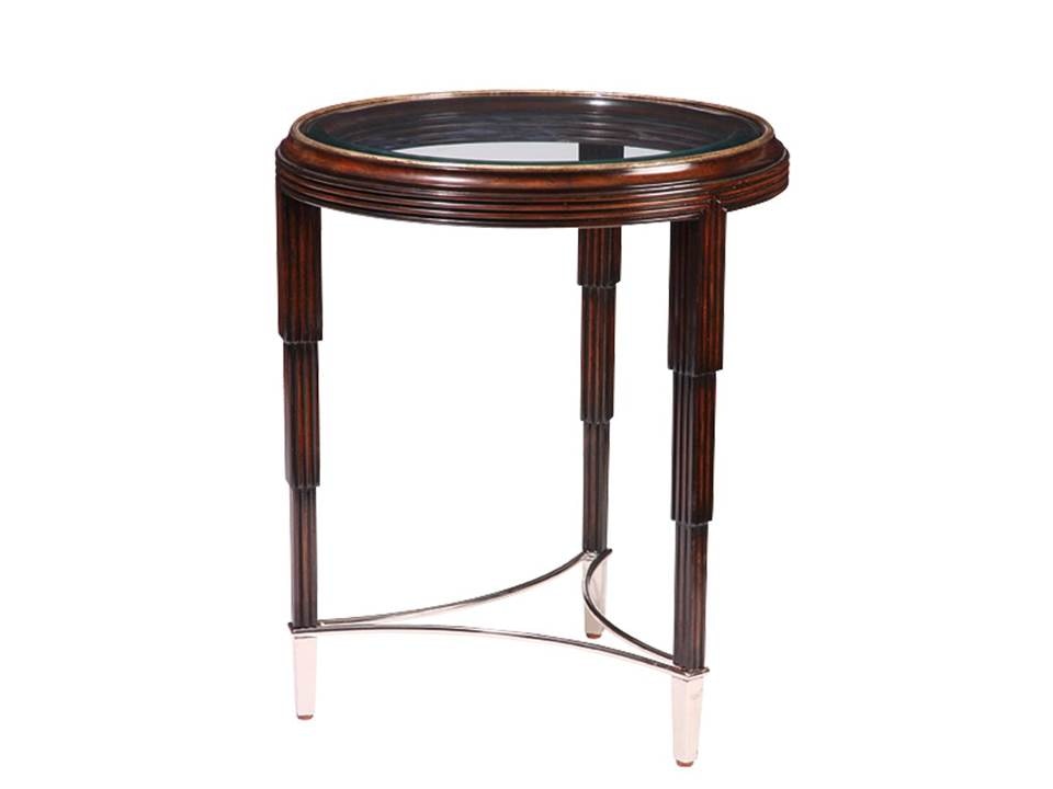 Marge Carson Home Accents Bossa Nova Round Chairside Table BOS30 - Noel