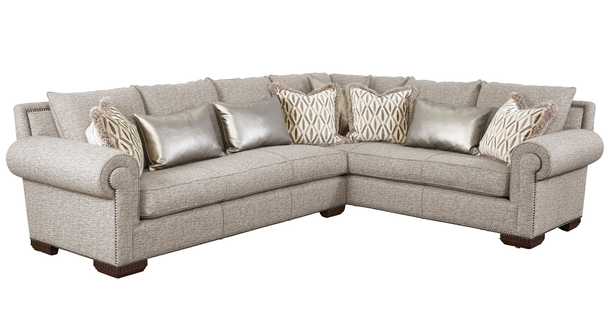 Marge Carson Living Room Bentley Sectional BYSECS Noel Furniture