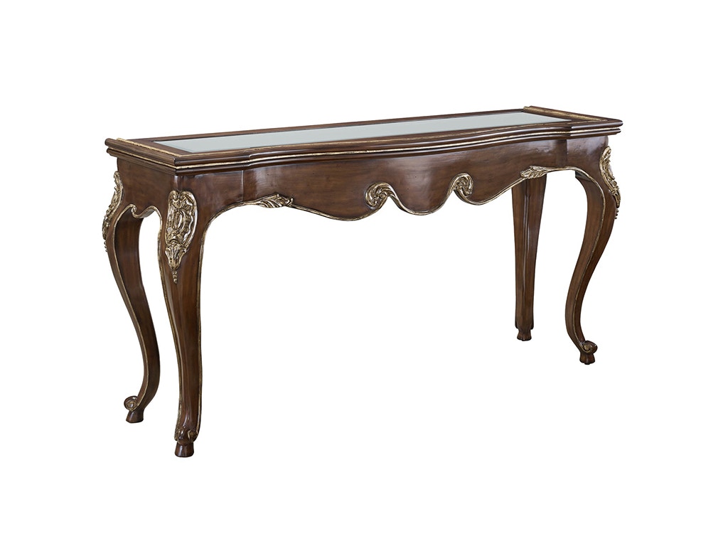 Marge Carson Living Room CALAIS CONSOLE CLA06 Noel Furniture Houston, TX