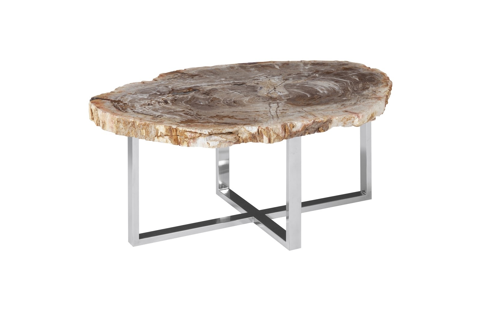 Petrified wood coffee on sale table arhaus