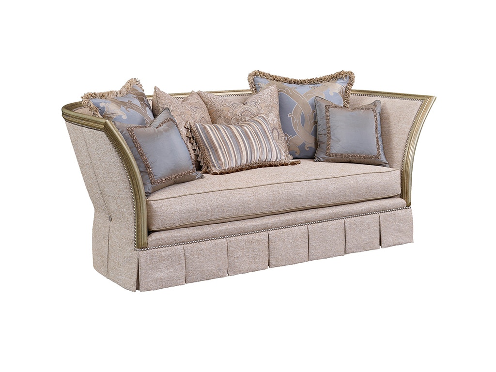 Marge Carson Living Room Iris Sofa IRI43 Noel Furniture Houston, TX