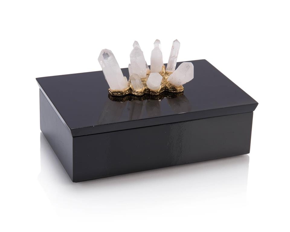 John Richard Accessories CRYSTAL ADORNMENT BLACK BOX JRA-10091 - Noel