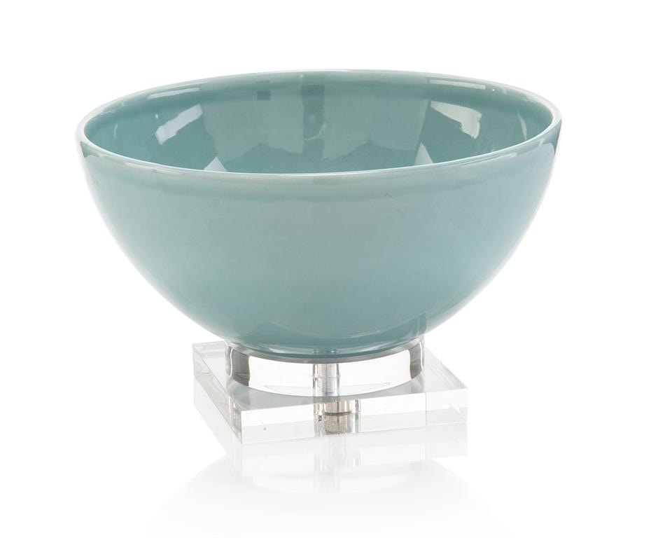 John Richard Accessories SOFT BLUE CERAMIC BOWL JRA-11165 - Noel