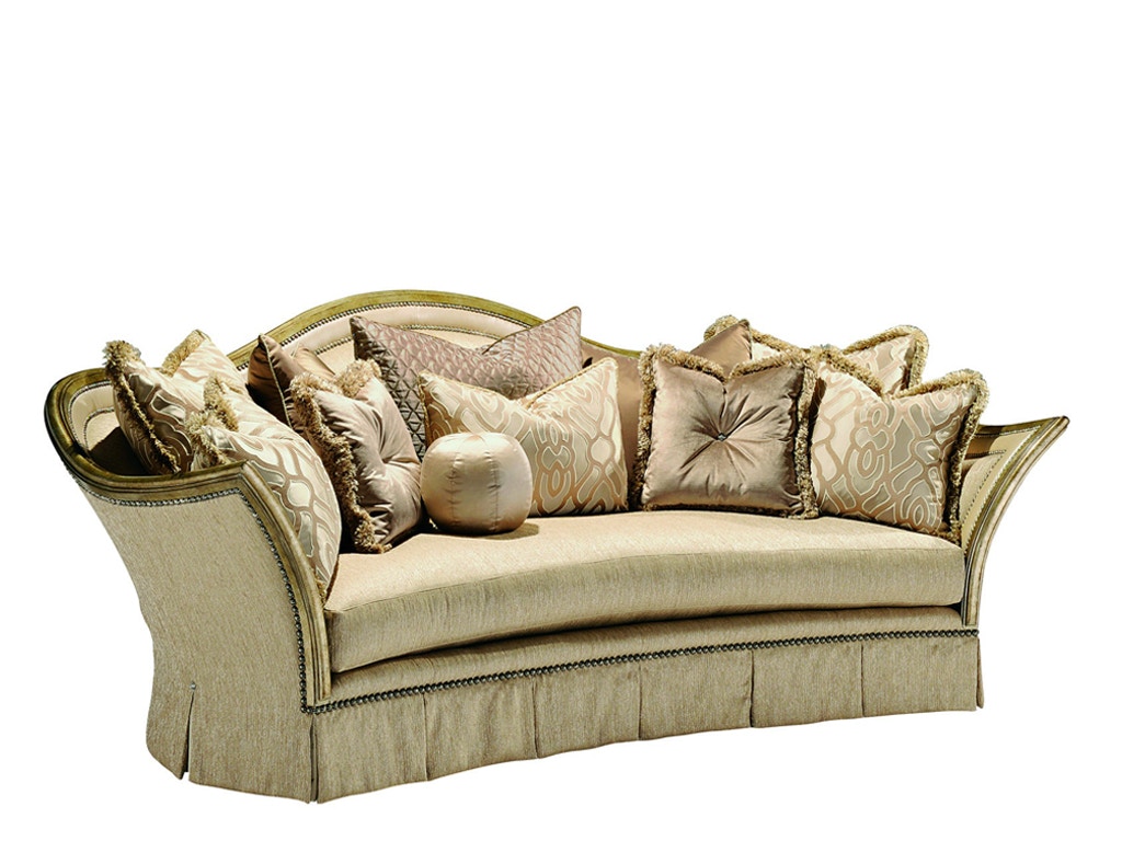 Marge Carson Living Room Luciana Sofa LUC43 Noel Furniture Houston, TX