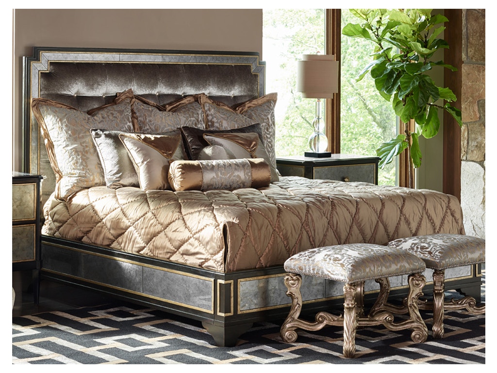 Marge Carson Bedroom Hill Bedding Package MH95 Noel Furniture Houston, TX