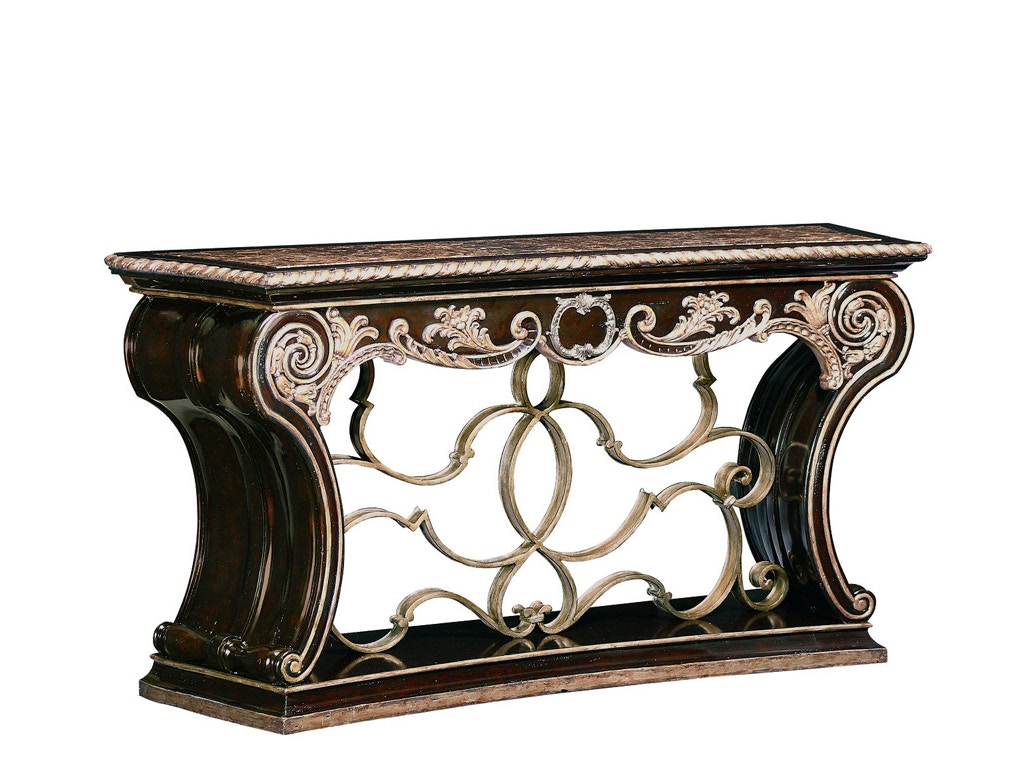Marge Carson Dining Room Piazza San Marco Console PSM061 Noel Furniture Houston, TX