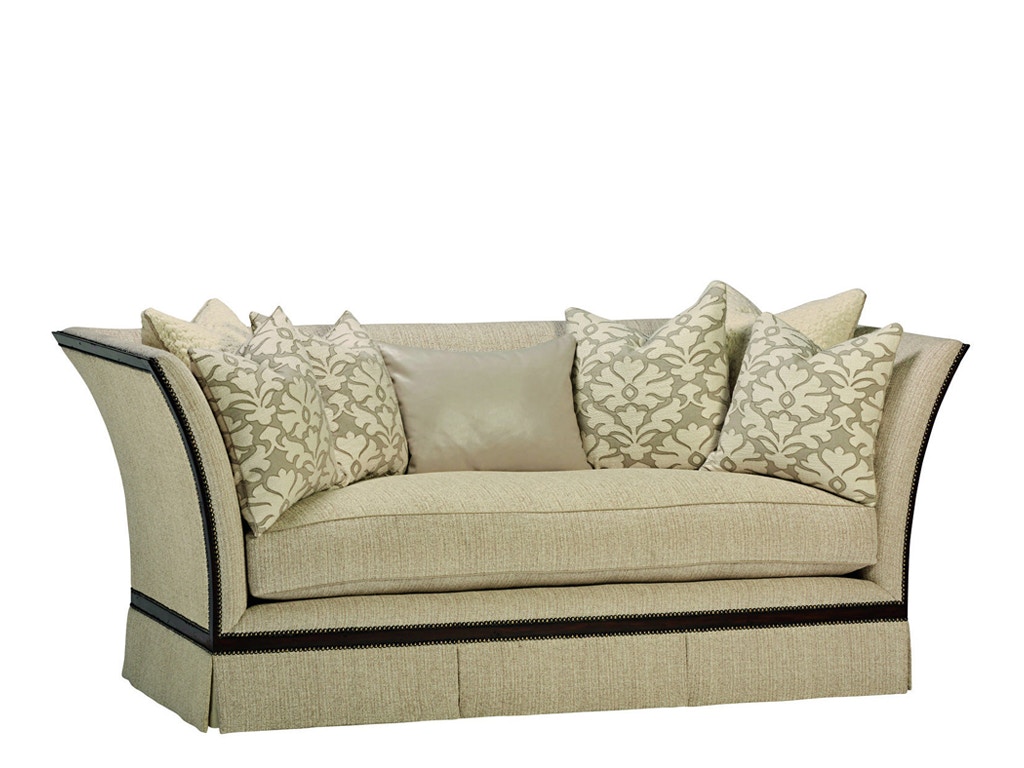 Marge Carson Living Room Riley Sofa RIL43 Noel Furniture Houston, TX